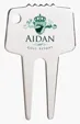 Silver-Tone Steel Divot Repair Tool with Key Ring Attachment — view 3