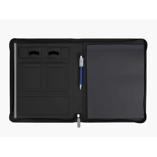 Souvenir® Armor Zippered Padfolio with Armor Pen — view 3