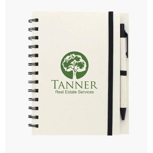 Good Value™ Recycled Paper Spiral Notebook with Pen — view 8