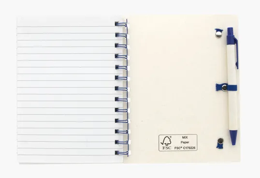 Good Value™ Recycled Paper Spiral Notebook with Pen — view 2