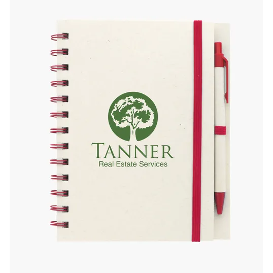Good Value™ Recycled Paper Spiral Notebook with Pen — view 10