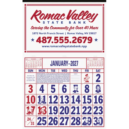Skinner & Kennedy® Apron Style Wall Calendar, 13 x 19.5 Inches — view 6