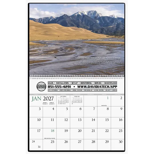 HotLine® Products Earth Wall Calendar, 11 x 16.75 in. — view 4