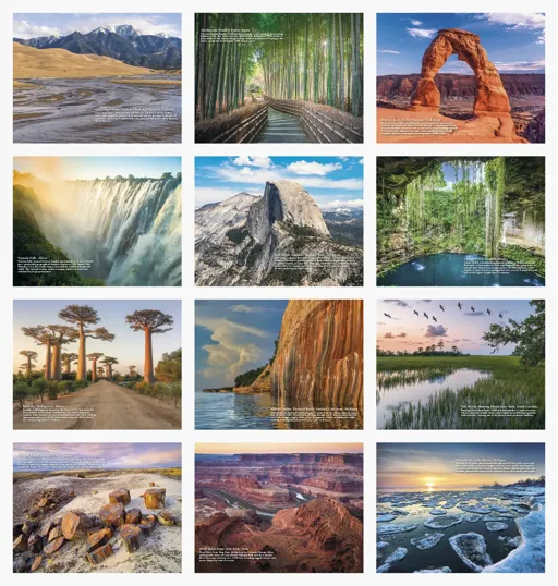 HotLine® Products Earth Wall Calendar, 11 x 16.75 in.