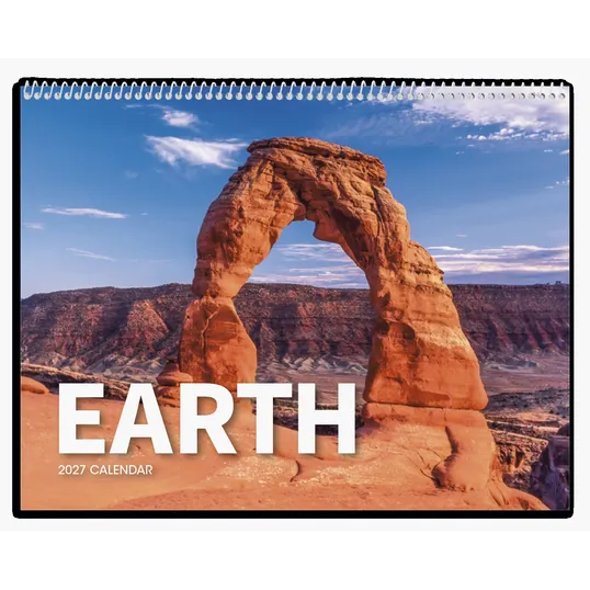 HotLine® Products Earth Wall Calendar, 11 x 16.75 in. — view 3