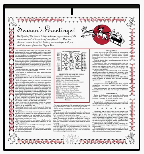 Skinner & Kennedy® Almanac Calendar, 6-Sheet