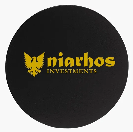 Round Bonded Leather Coaster with Urethane Coating — view 3