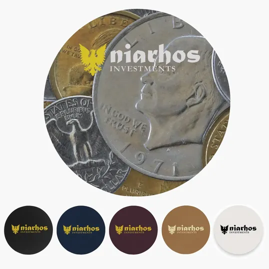 Round Bonded Leather Coaster with Urethane Coating — view 21
