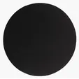 Round Bonded Leather Coaster with Urethane Coating