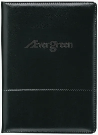 Script Padfolio with Lined Notepad and Vinyl Pen Loop — view 5