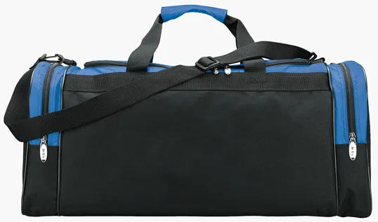 Color Accent Club Duffel Bag with U-Shaped Zip Main Compartment — view 2