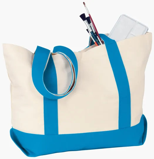 Medium Snap Tote in 12 oz. Cotton Canvas — view 7