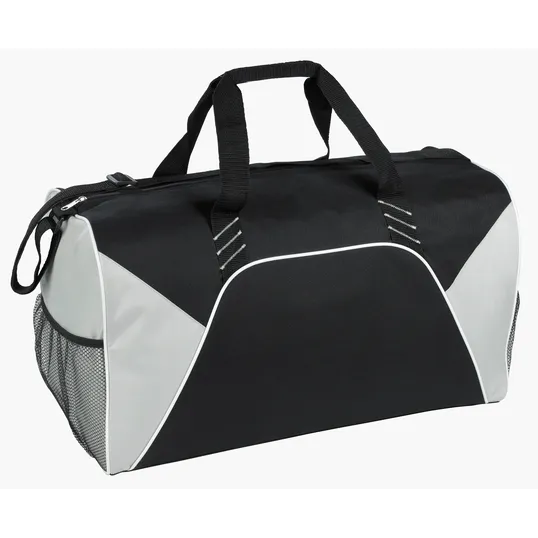 Color Panel Sport Duffel Bag with Mesh Side Pockets — view 3