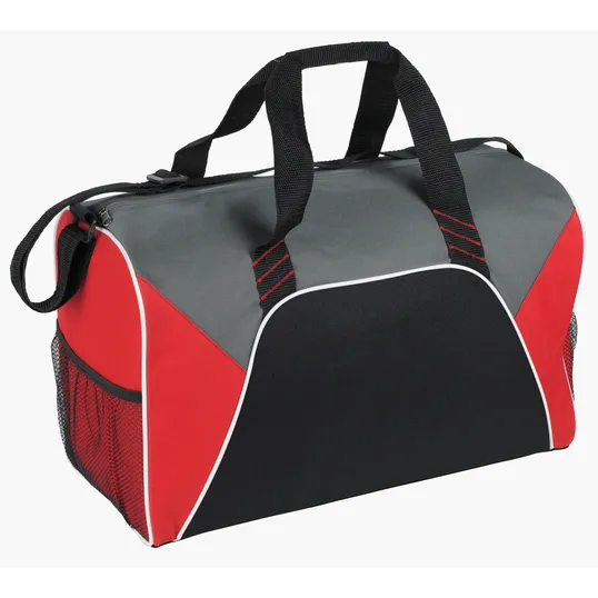 Color Panel Sport Duffel Bag with Mesh Side Pockets — view 2