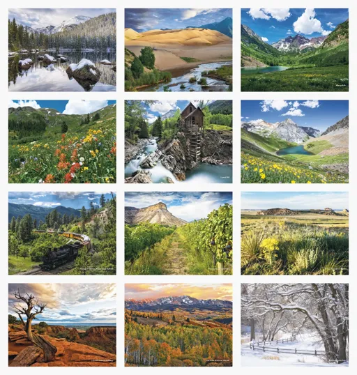 HotLine® Products Colorado Collection Wall Calendar