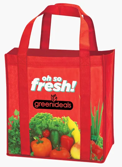 Universal Source® Laminated Non-Woven Grocery Tote — view 9