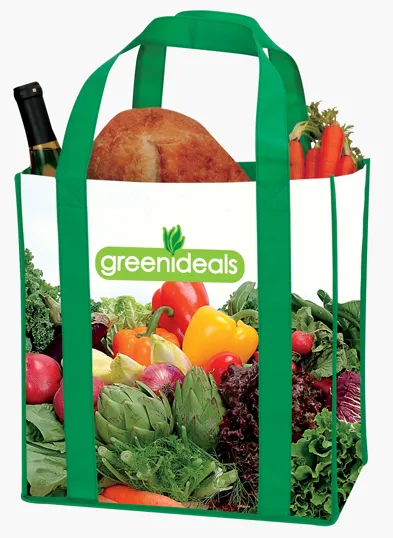Universal Source® Laminated Non-Woven Grocery Tote — view 4