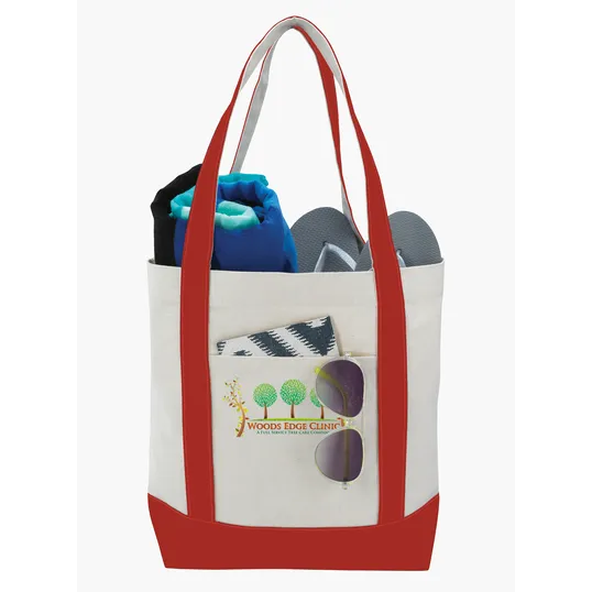 Good Value™ Marina Cotton Canvas Tote with Snap Closure — view 7