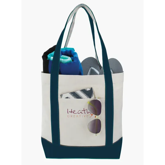 Good Value™ Marina Cotton Canvas Tote with Snap Closure — view 5