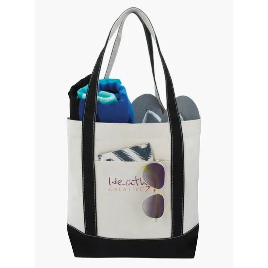 Good Value™ Marina Cotton Canvas Tote with Snap Closure — view 2