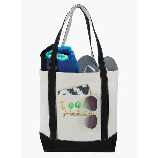 Good Value™ Marina Cotton Canvas Tote with Snap Closure — view 3