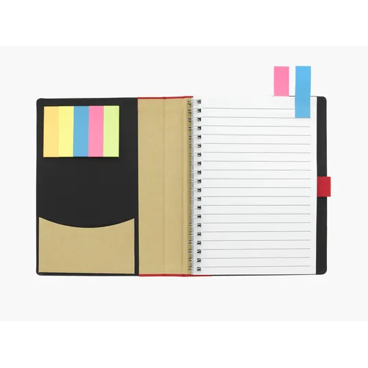 Good Value™ 5" x 7" Paper Notebook with Flags — view 3