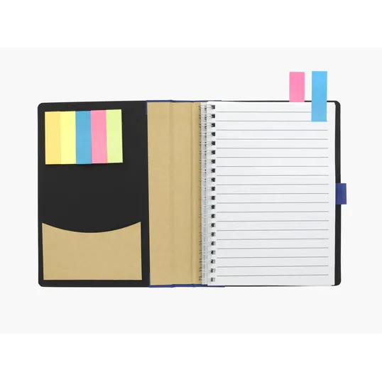 Good Value™ 5" x 7" Paper Notebook with Flags — view 2