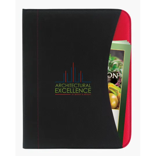 Good Value™ Non-Woven Curve Padfolio with Writing Pad — view 10