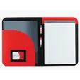 Good Value™ Non-Woven Curve Padfolio with Writing Pad — view 2