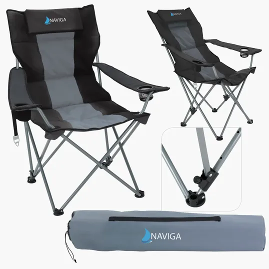 Premium Stripe Reclining Chair with Carry Bag — view 5