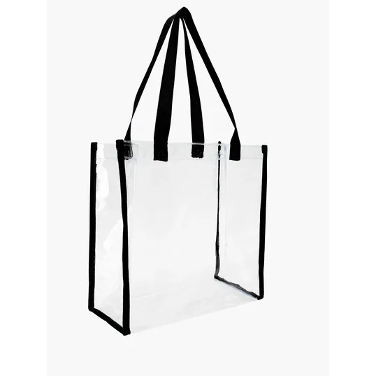 Good Value™ Clear Game Tote, 12 x 12 x 6 in. PVC Vinyl Stadium Bag