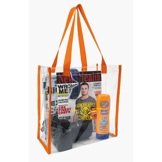 Good Value™ Clear Game Tote, 12 x 12 x 6 in. PVC Vinyl Stadium Bag — view 26