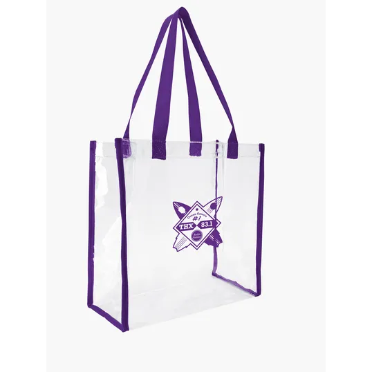 Good Value™ Clear Game Tote, 12 x 12 x 6 in. PVC Vinyl Stadium Bag — view 24