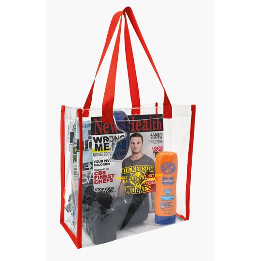 Good Value™ Clear Game Tote, 12 x 12 x 6 in. PVC Vinyl Stadium Bag — view 20