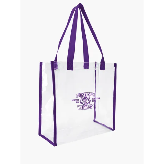 Good Value™ Clear Game Tote, 12 x 12 x 6 in. PVC Vinyl Stadium Bag — view 23