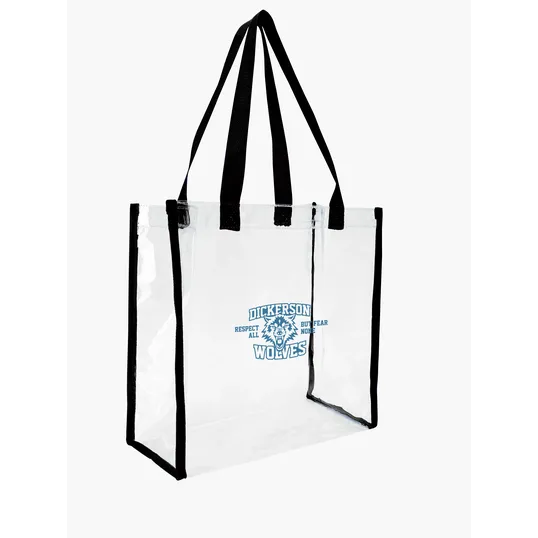 Good Value™ Clear Game Tote, 12 x 12 x 6 in. PVC Vinyl Stadium Bag — view 12