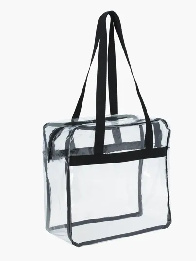 Good Value™ Clear Zippered Tote Stadium Bag — view 2