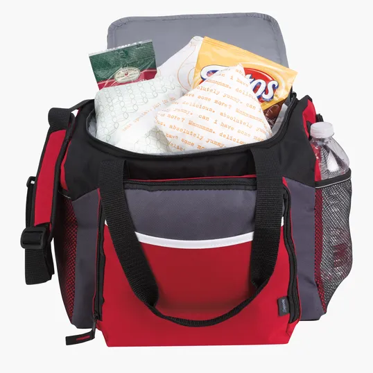 Koozie® 12-Can Duffel Cooler with Mesh Side Pockets — view 4