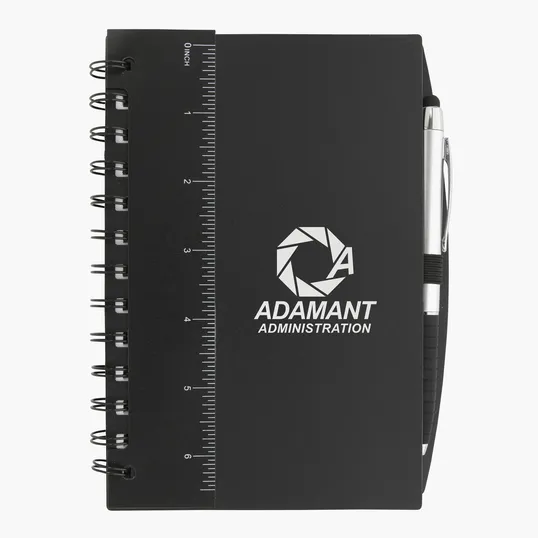 Good Value™ 5" x 7" Ruler Notebook with Flags and Stylus Pen — view 6