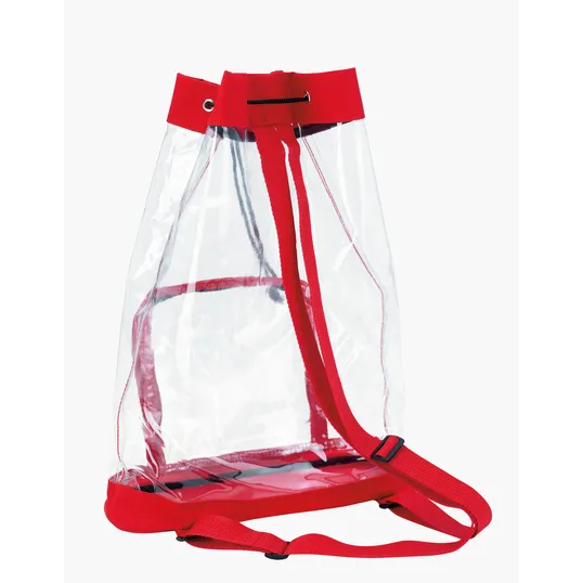 Good Value™ Clear Cinch Backpack with Drawstring Closure — view 3