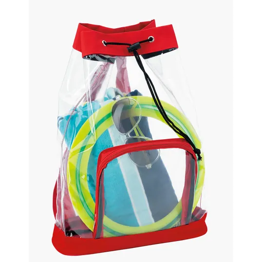 Good Value™ Clear Cinch Backpack with Drawstring Closure — view 4