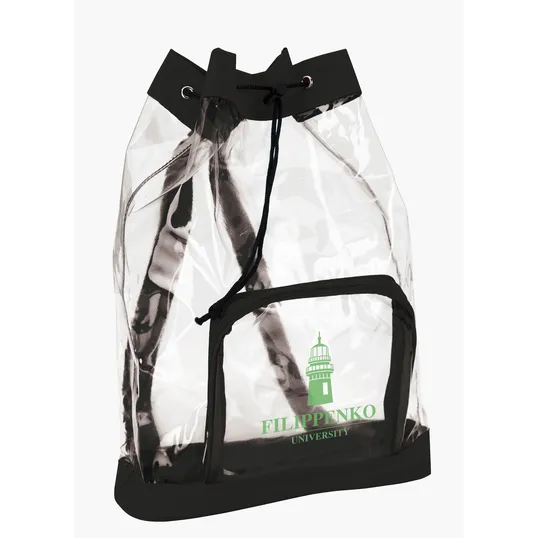 Good Value™ Clear Cinch Backpack with Drawstring Closure — view 6