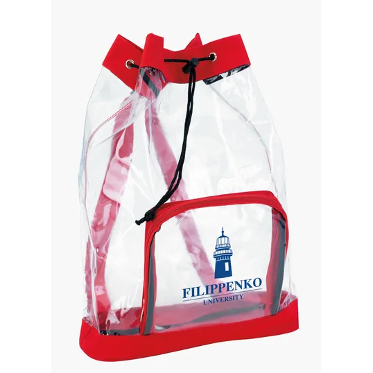 Good Value™ Clear Cinch Backpack with Drawstring Closure — view 7