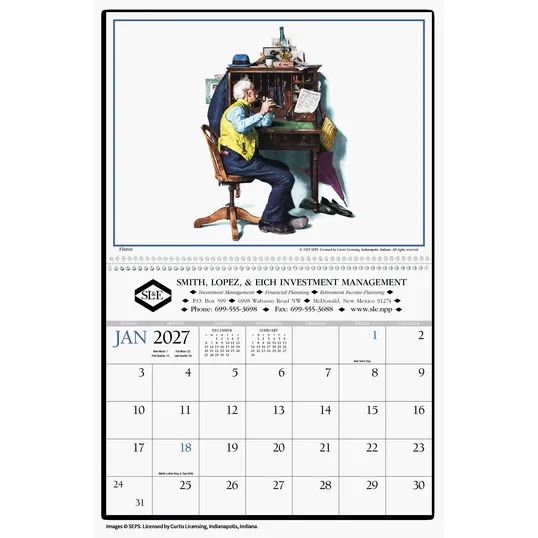 HotLine® Products Rockwell Wall Calendar — view 4