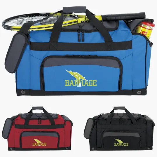 Bungee Top Duffel Bag with Zippered Pockets — view 10