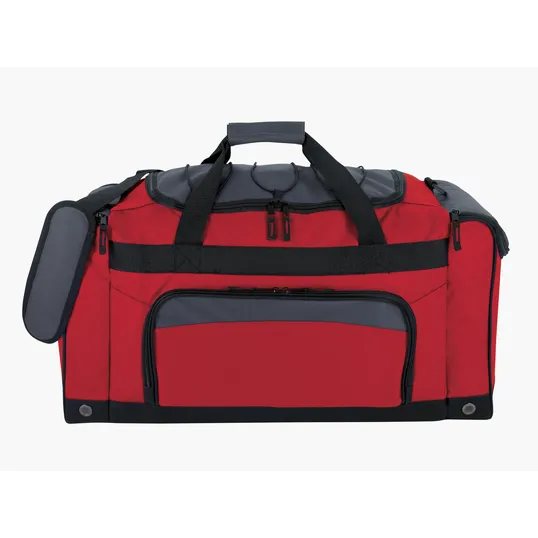 Bungee Top Duffel Bag with Zippered Pockets