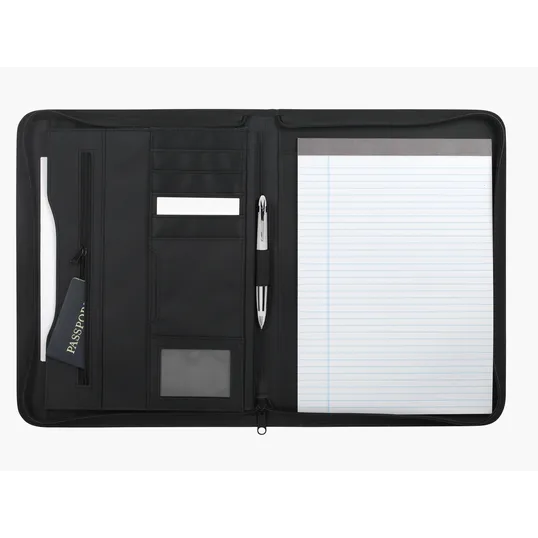 Arrow Zippered Padfolio