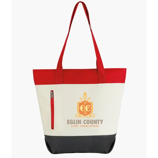 Good Value™ Color Zip Tote, 600D Polyester — view 14