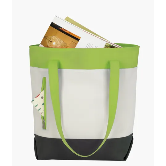 Good Value™ Color Zip Tote, 600D Polyester — view 10