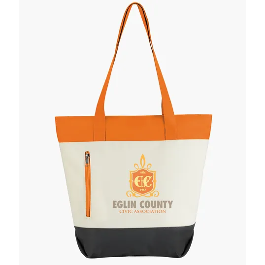 Good Value™ Color Zip Tote, 600D Polyester — view 13